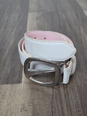 Nike Golf Grip Tech Leather Belt Sporty Chic Country Club Preppy Activewear. M